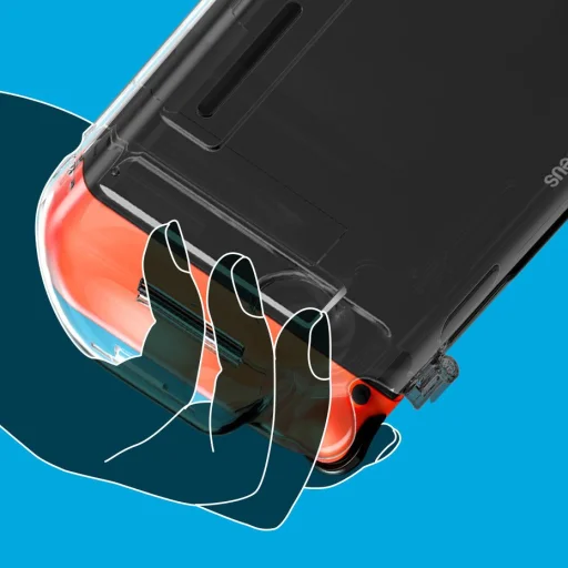 Baseus Nintendo Switch védőtok fekete (WISWGS06-01) - 12