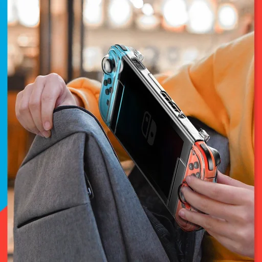 Baseus Nintendo Switch védőtok fekete (WISWGS06-01) - 13