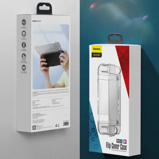 Baseus Nintendo Switch védőtok fekete (WISWGS06-01) - 17