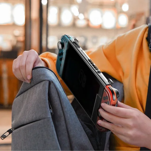 Baseus Nintendo Switch védőtok fekete (WISWGS06-01) - 4