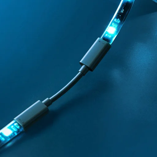 Baseus Öntapadós RGB színes fénycsík hosszabbító csomag 5W 1m fekete (DGRGB-01) - 8