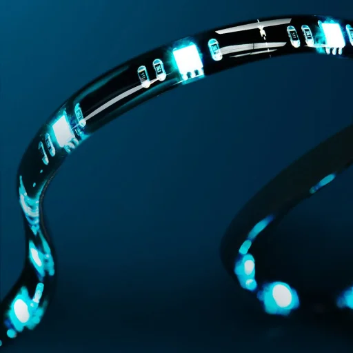 Baseus Öntapadós RGB színes fénycsík hosszabbító csomag 5W 1m fekete (DGRGB-01) - 10