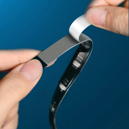 Baseus Öntapadós RGB színes fénycsík hosszabbító csomag 5W 1m fekete (DGRGB-01) - 11