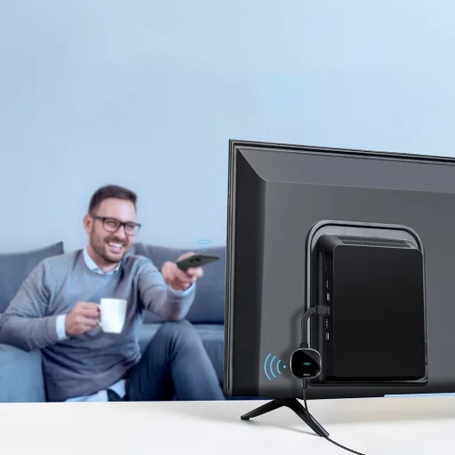 Baseus Meteorite Shimmer vezeték nélküli HDMI adapter WiFi - HDMI fekete (CATPQ-A01) - 9