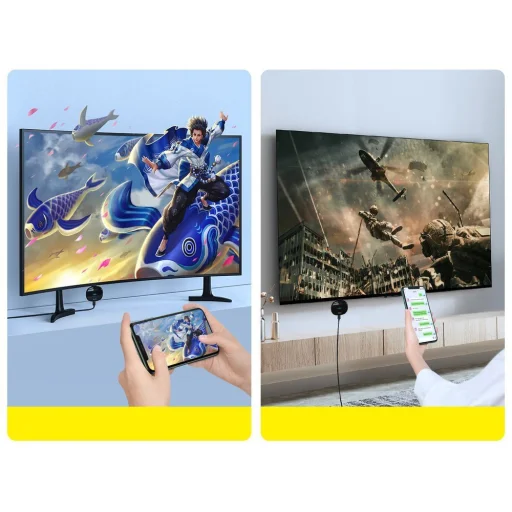 Baseus Meteorite Shimmer vezeték nélküli HDMI adapter WiFi - HDMI fekete (CATPQ-A01) - 10