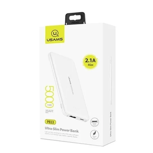 Usams PB33 powerbank 5000mAh 2 x USB fehér - 3