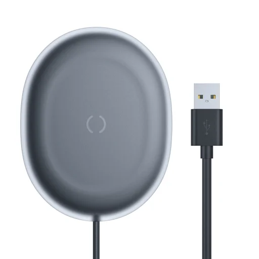 Baseus Jelly Qi vezeték nélküli töltő 15W + USB - USB Type C kábel fekete (WXGD-01) - 1