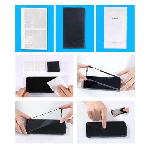 Baseus 0.15mm kijelzővédő üvegfólia iPhone X/XS/11 Pro (SGAPIPH58S-GS02) - 16