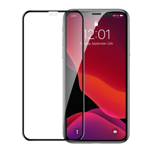 Baseus 0.23mm ívelt kijelzővédő üvegfólia iPhone X/XS/11 Pro (SGAPIPH58-APE01) - 1