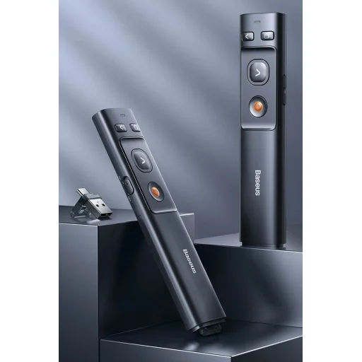 Baseus lézer presenter / prezenter, pointer távirányító sötétszürke (ACFYB-B0G) - 10