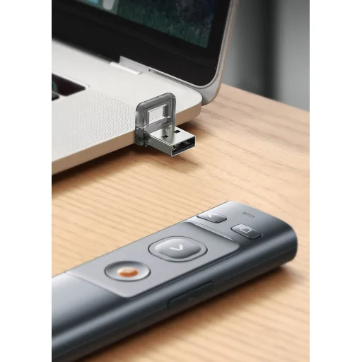 Baseus lézer presenter / prezenter, pointer távirányító sötétszürke (ACFYB-B0G) - 16