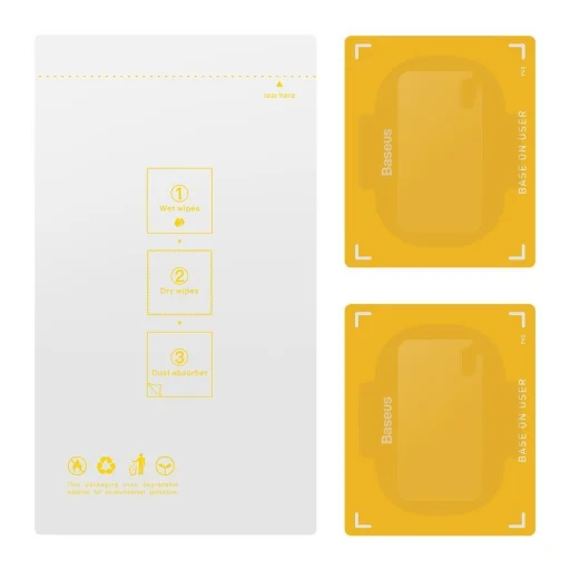 Baseus 2x 0,25 mm kameralencse védő üvegfólia Huawei P40 (SGHWP40-JT02) - 5