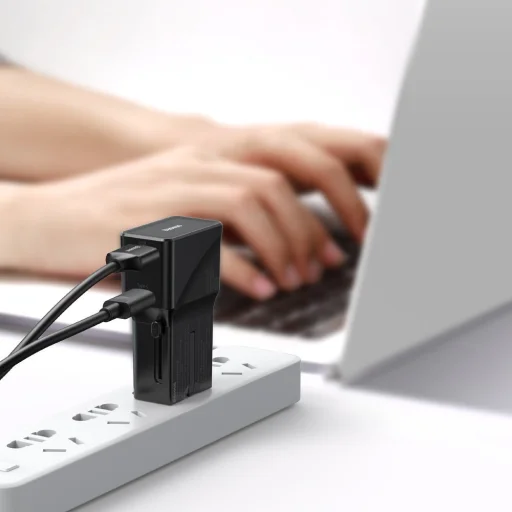 Baseus univerzális átalakító dugó PPS hálózati töltő 18W EU UK AU US fekete (CCTY-01) - 10