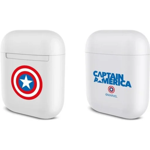 Marvel Captain America Apple AirPods 1/2 tok fehér - 1