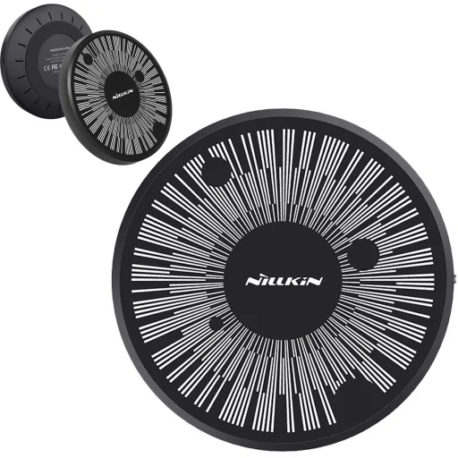 Nillkin Power Color 15W vezeték nélküli gyorstöltő fekete Planet - 1