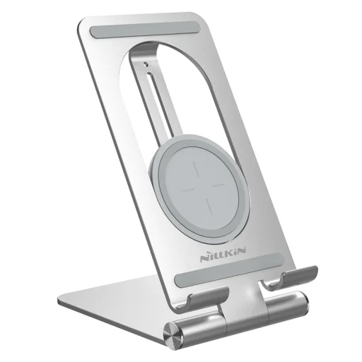 Nillkin PowerHold vezeték nélküli töltő és tablet állvány ezüst - 1