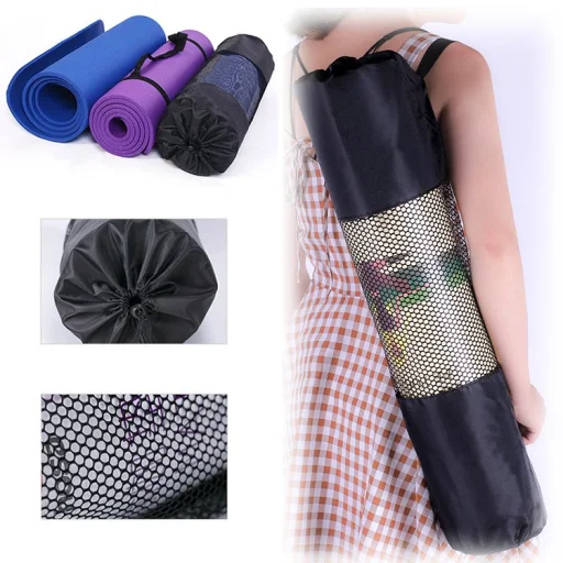 Gymnastic csúszásmentes fitness matrac edzéshez 181 cm x 63 cm x 1 cm kék - 16