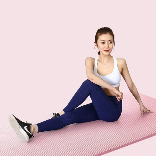 Gymnastic csúszásmentes fitness matrac edzéshez 181 cm x 63 cm x 1 cm kék - 21