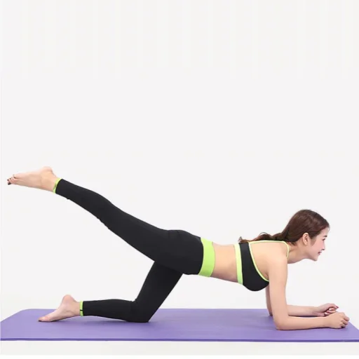 Gymnastic csúszásmentes fitness matrac edzéshez 181 cm x 63 cm x 1 cm kék - 23