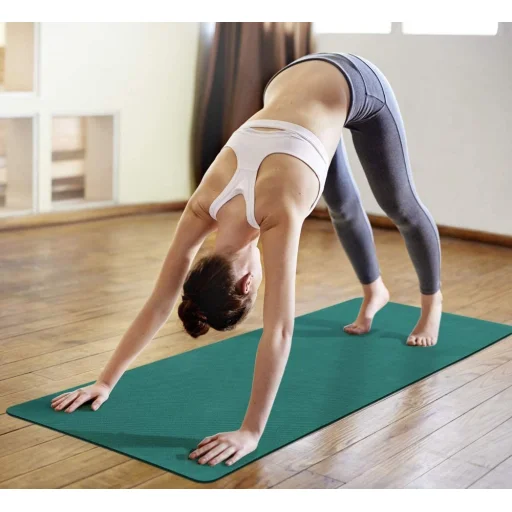 Gymnastic csúszásmentes fitness matrac edzéshez 181 cm x 63 cm x 1 cm kék - 6