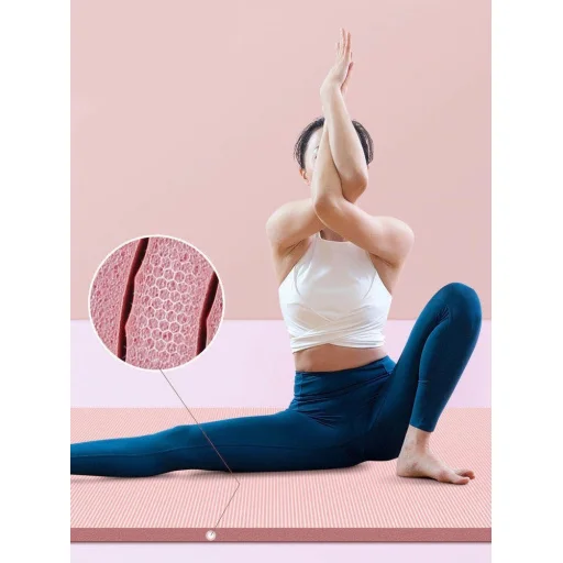 Gymnastic csúszásmentes fitness matrac edzéshez 181 cm x 63 cm x 1 cm kék - 28