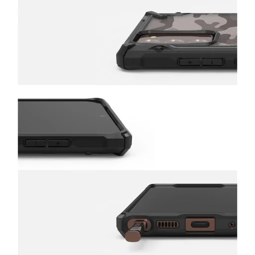 Ringke Fusion X tok Samsung Note 20 terepmintás fekete (XDSG0035) - 8