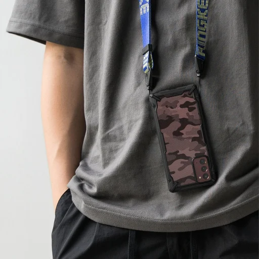 Ringke Fusion X tok Samsung Note 20 terepmintás fekete (XDSG0035) - 9