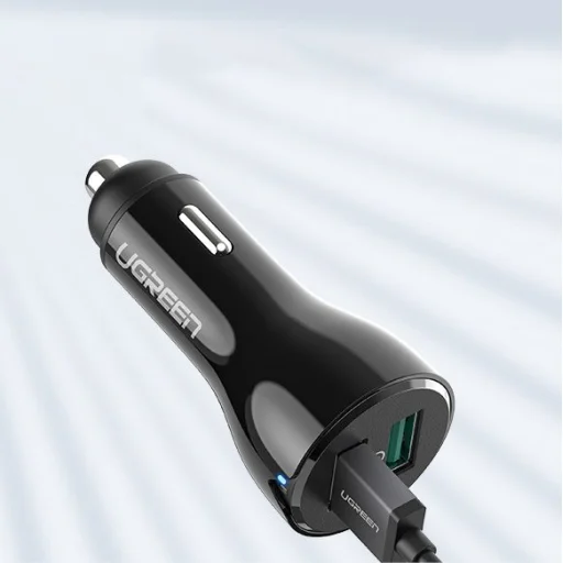 Ugreen Univerzális autós töltő 2xUSB QC 3.0 30W 3A fekete (40309) - 6