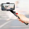 Selfie bot és teleszkópos tripod állvány bluetooth kioldós gimbalal fekete thumbnail
