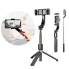 Selfie bot és teleszkópos tripod állvány bluetooth kioldós gimbalal fekete thumbnail