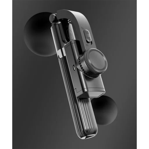 Selfie bot és teleszkópos tripod állvány bluetooth kioldós gimbalal fekete - 27