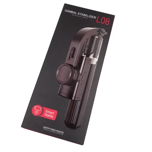 Selfie bot és teleszkópos tripod állvány bluetooth kioldós gimbalal fekete - 29