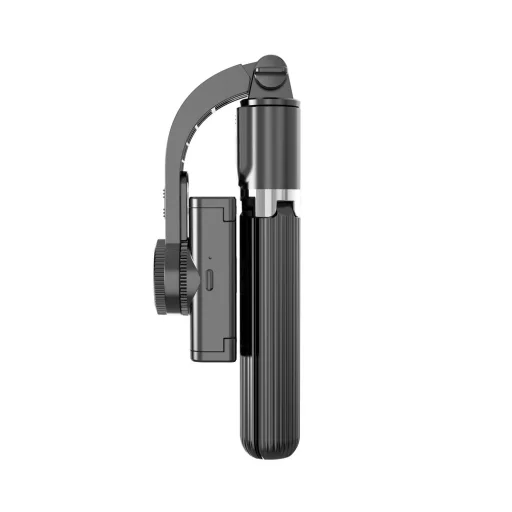 Selfie bot és teleszkópos tripod állvány bluetooth kioldós gimbalal fekete - 5