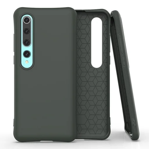 Xiaomi Mi 10 Pro / Xiaomi Mi 10 tmavozelené Soft Color flexibilné gélové puzdro - 1