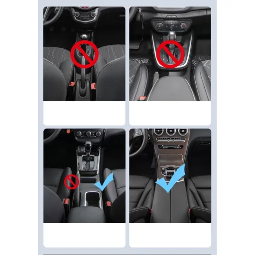 Baseus autós könyöklő tároló pohártartóval 2xUSB csatlakozóval ezüst (CRCWH-A0S) - 15