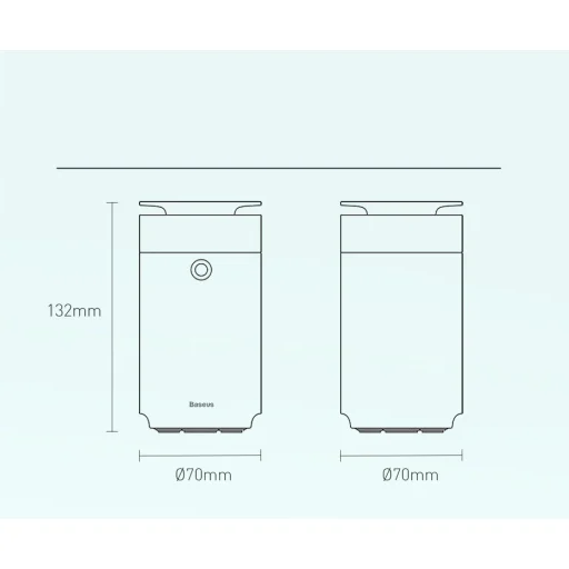 Baseus párásító és aroma diffúzor 75 ml szürke (DHSG-0G) - 23