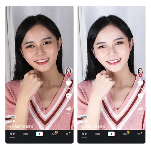 LED selfie  29 cm átmérőjű körfény 52-170 cm, telefontartóval fekete - 11