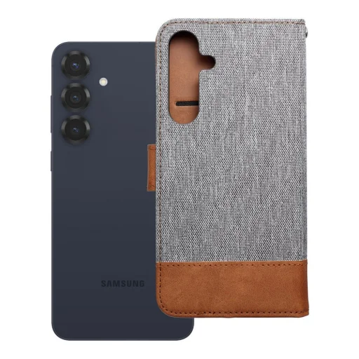 JEANS flipové puzdro Samsung Galaxy S25 Plus sivé - 7