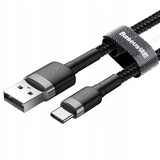 Baseus Halo USB-A - USB-C 2A Kábel 3m - Fekete - 4