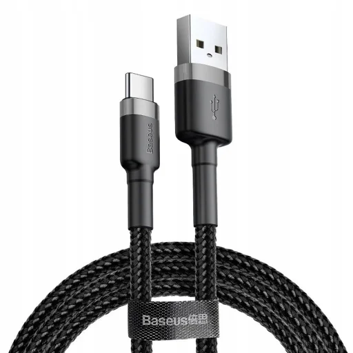 Baseus Halo USB-A - USB-C 2A Kábel 3m - Fekete - 1