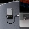 Baseus Adaman Metal 65W 20000mAh Hordozható Akkumulátor Baseus Xiaobai USB-C 60W (20V/3A) 50cm Kábellel - Fekete thumbnail
