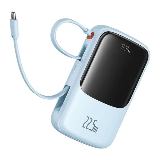 Baseus Qpow Pro+ 22.5W 10000mAh USB-C Powerbank - Kék - 5