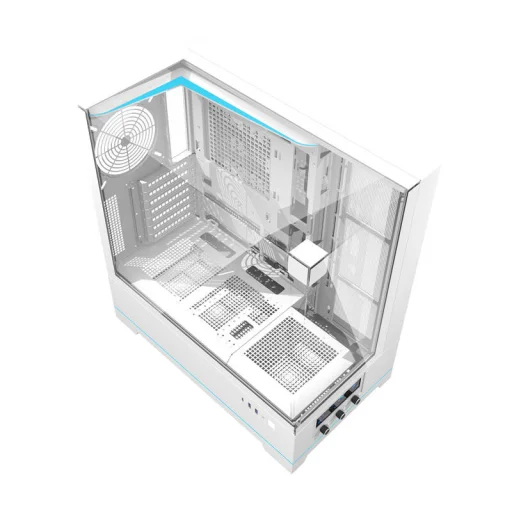 Darkflash számítógépház DY450 fehér ventilátorok nélkül - 9