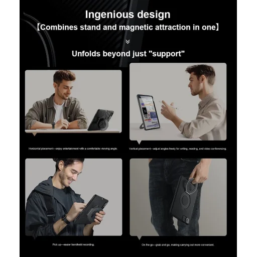 Nillkin CamShield Pad tok iPad Pro 13 2024 Fekete - 8