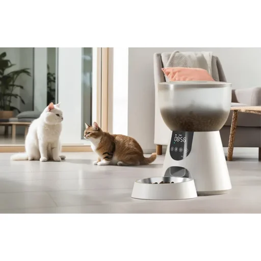 Automata állateledel adagoló F17 LED + Petwant W8 itató - 6