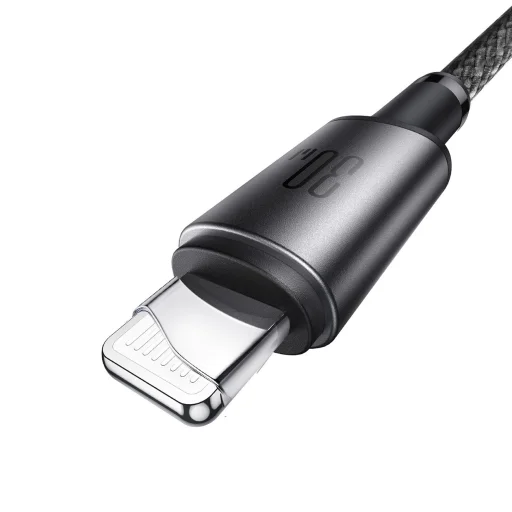 Joyroom S-A50 Unlimited sorozatú 60W USB-C - Lightning kábel mágneses rendezővel 1,2m - Szürke - 2