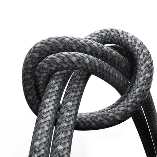 Joyroom S-A50 Unlimited Sorozat 3A USB-A - Lightning Kábel Mágneses Szervezővel 1.2m - Szürke - 6