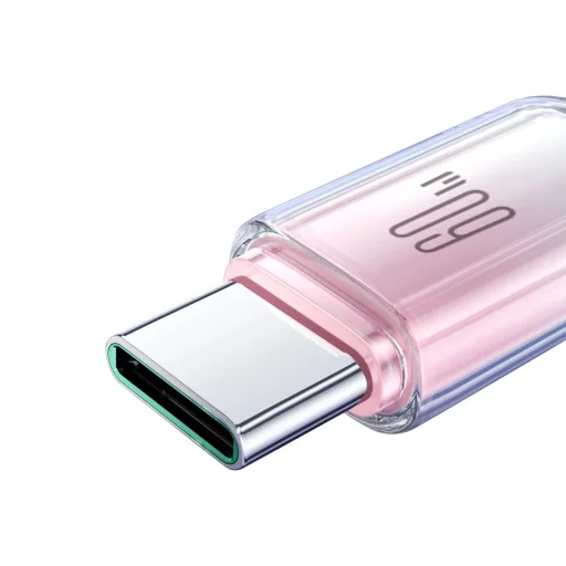 Joyroom S-A42 Crystal-Clear Sorozat 60W USB-C - USB-C kábel 1.2m - fehér - 6