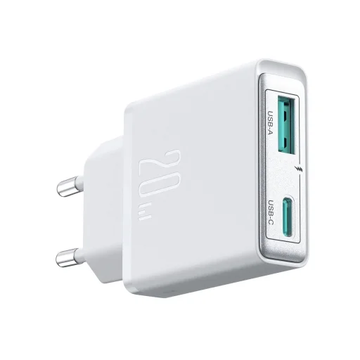 Joyroom JR-TCF14 20W USB-A USB-C szuper vékony fali töltő - Fehér - 4