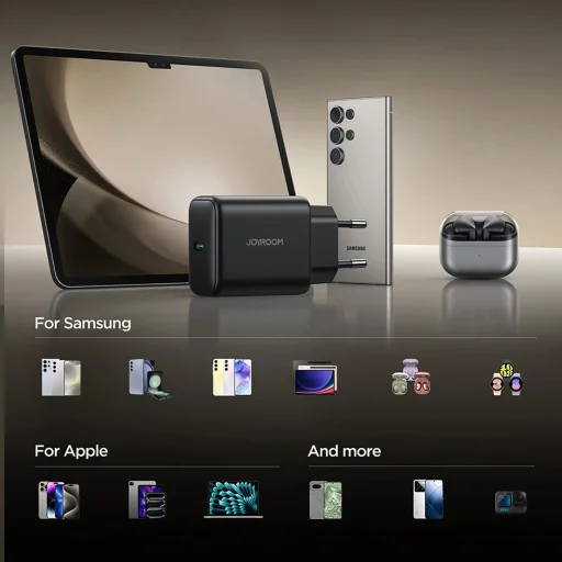 Joyroom JR-TCG13 45W GaN fali töltő Samsung Ultra - Fekete - 14